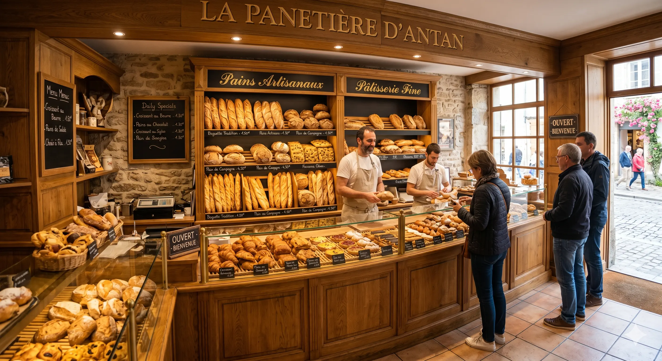 Intérieur de la boulangerie